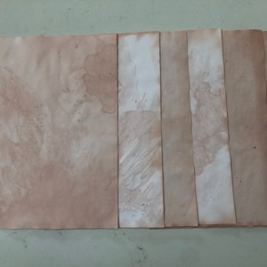 Papéis tingidos de beterraba para diários indesejados - 8 1/2" x 11"