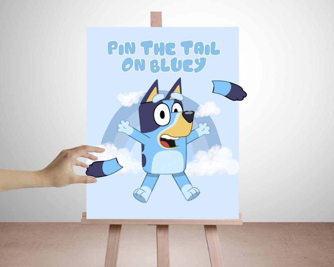 Bluey Pin the Tail on Bluey Party Favors Bluey Birthday Party - Etsy ...