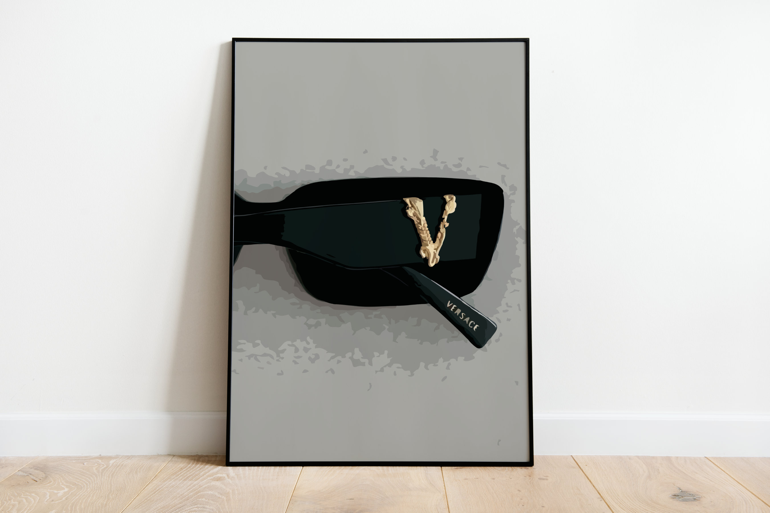 Quadro moderno su tela oro nero bicchiere da vino immagine Poster cucina  moderna decorazione domestica soggiorno Bar Decor immagine da parete -  AliExpress