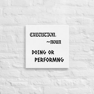 Execution (Canvas)