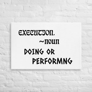 Execution (Canvas)