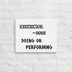Execution (Canvas)