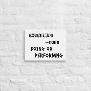 Execution (Canvas)