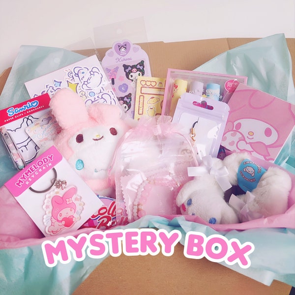 Surprise Sanrio Mystery Gift Box | Kawaii Accessoires, Cute Stationary, Jewelry and Plushies [ MyMelody, Kuromi, Cinnamoroll, HelloKitty ]