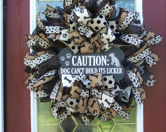 Black Dog Paw Wreath Attachment Handmade Plush Animal Print Adornment Leopard Print Cat Paw Wreath Embellishment