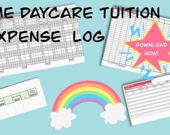 Home Daycare Attendance and Payment Log