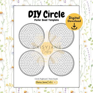 DIY Circle Perler Bead Pegboard | Hama Beads Fuse Beads | Crafts & Activities for Kids