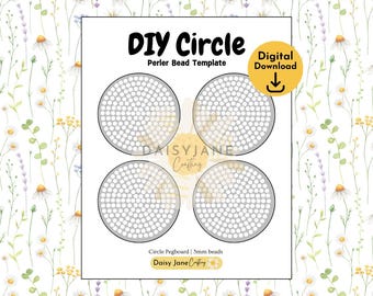 DIY Circle Perler Bead Pegboard | Hama Beads Fuse Beads | Crafts & Activities for Kids