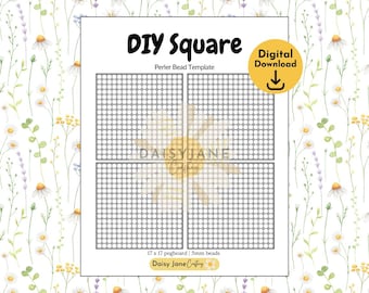 DIY Square Perler Bead Pegboard | Hama Beads Fuse Beads | Crafts & Activities for Kids
