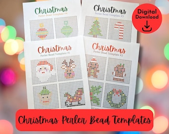 Modelli Per Perline Da Stirare A Forma Di Fiocco Di Neve, Perline Hama, Perline A Fusione / Lavoretti Invernali Per Bambini / Lavoretti A Forma Di Fiocco Di Neve Stampabili - Italia - Foto 9