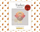 Turkey Perler Bead Template | Thanksgiving Craft (Digital Download)