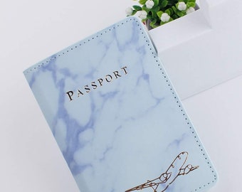 Letter Graphic Passport Case Cover