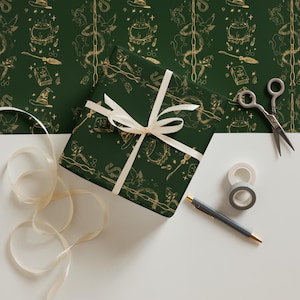 Fogli di carta da regalo di Harry Potter / Carta da regalo di Harry Potter / Carta da regalo a tema mago / Carta da regalo per le feste / Fan di Harry Potter / Potterheads