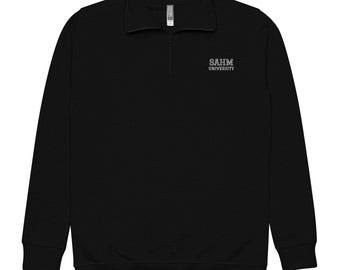 Bluza rozpinana SAHM University Quarter Zip Pullover | Przytulna bluza dla mamy, która zostaje w domu | Prezenty dla mamy, która zostaje w domu | Zabawna bluza