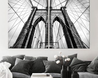 Brooklyn Bridge Canvas Wall Art: NYC Landmark Print, Ready to Hang
