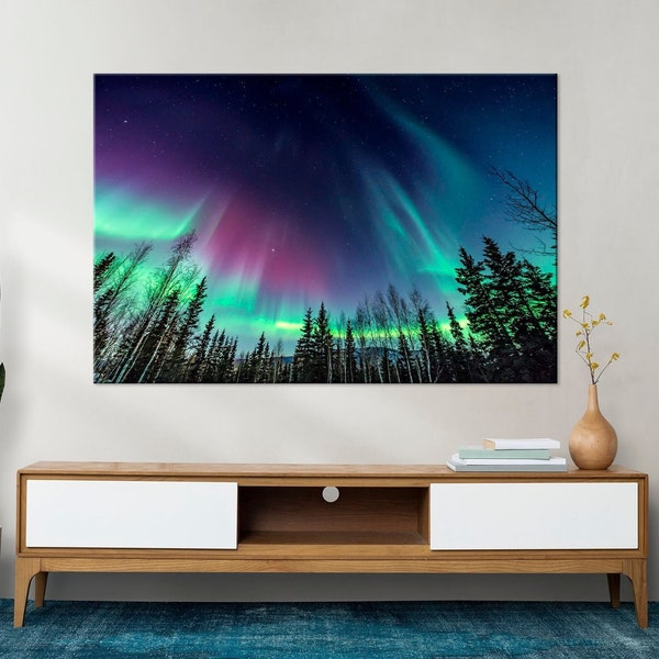 Northern Lights Wall Art Etsy