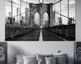 Brooklyn Bridge Canvas Print, NYC Wall Art