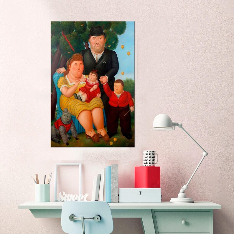 Fernando Botero Family Canvas Art Print, Ready to Hang - Etsy