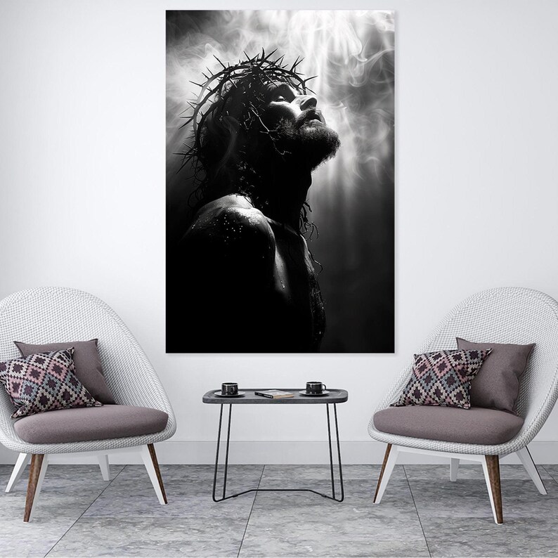 Jesus Christ Canvas Wall Art, Religious Christian Print - Etsy