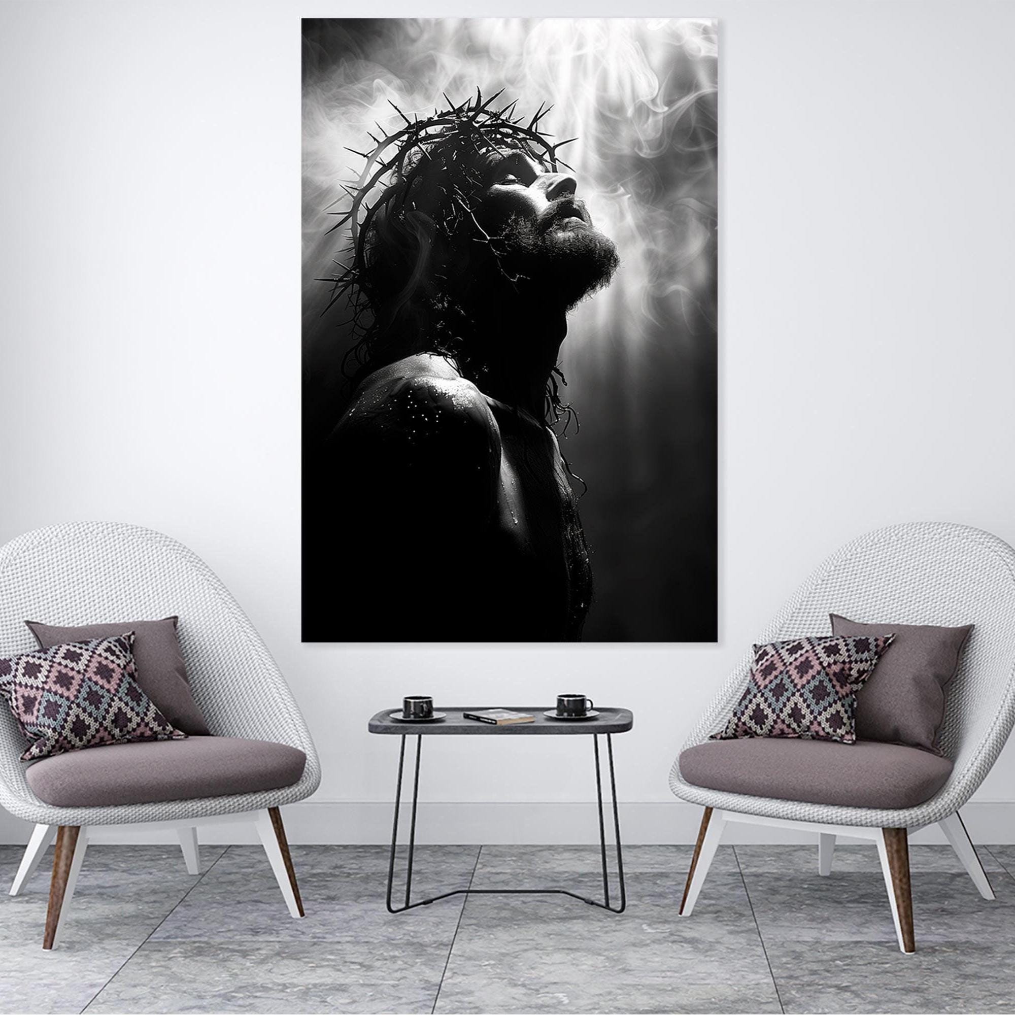 Jesus Christ Canvas Wall Art, Religious Christian Print - Etsy