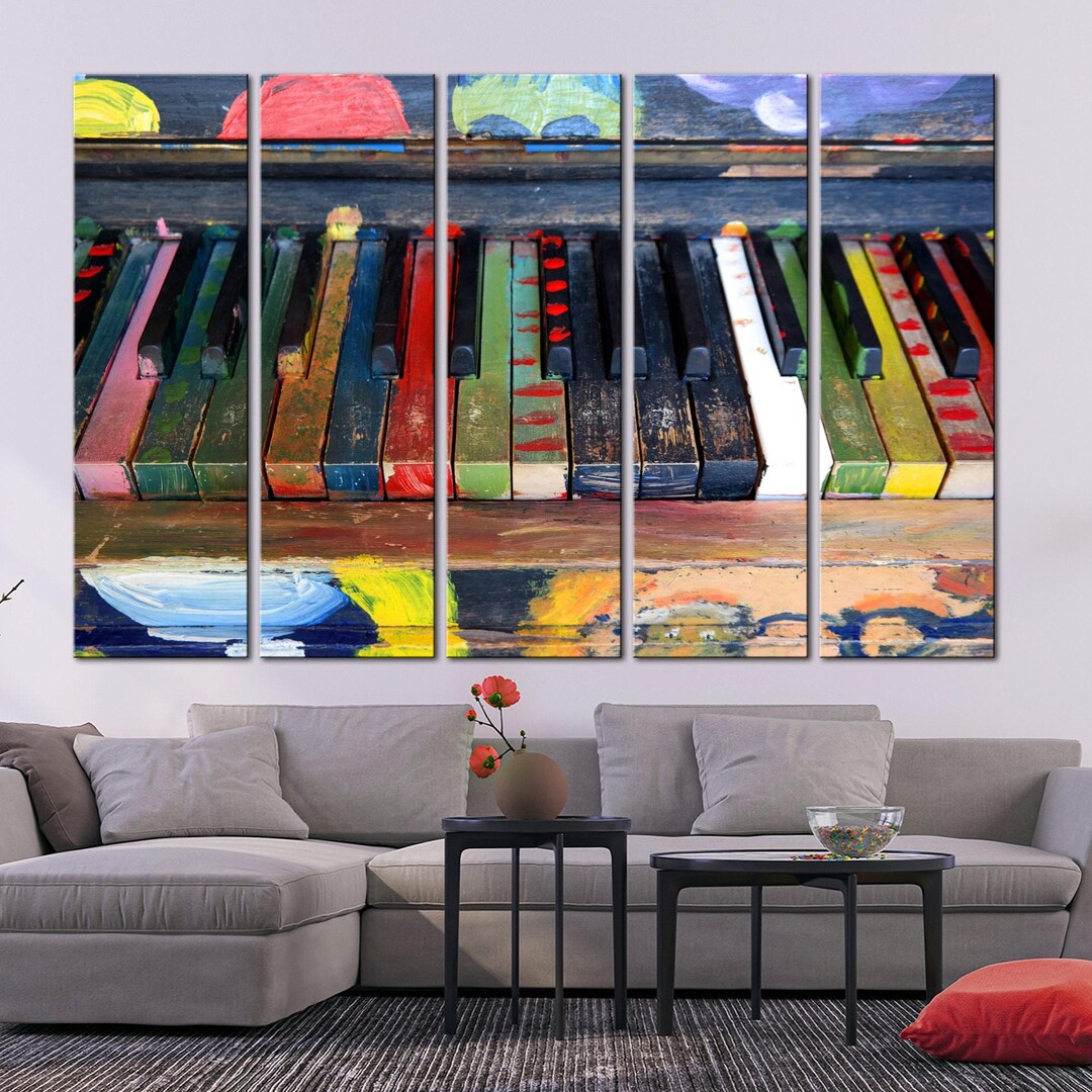colorful-piano-keys-canvas-art-print-vibrant-music-room-wall-decor-etsy