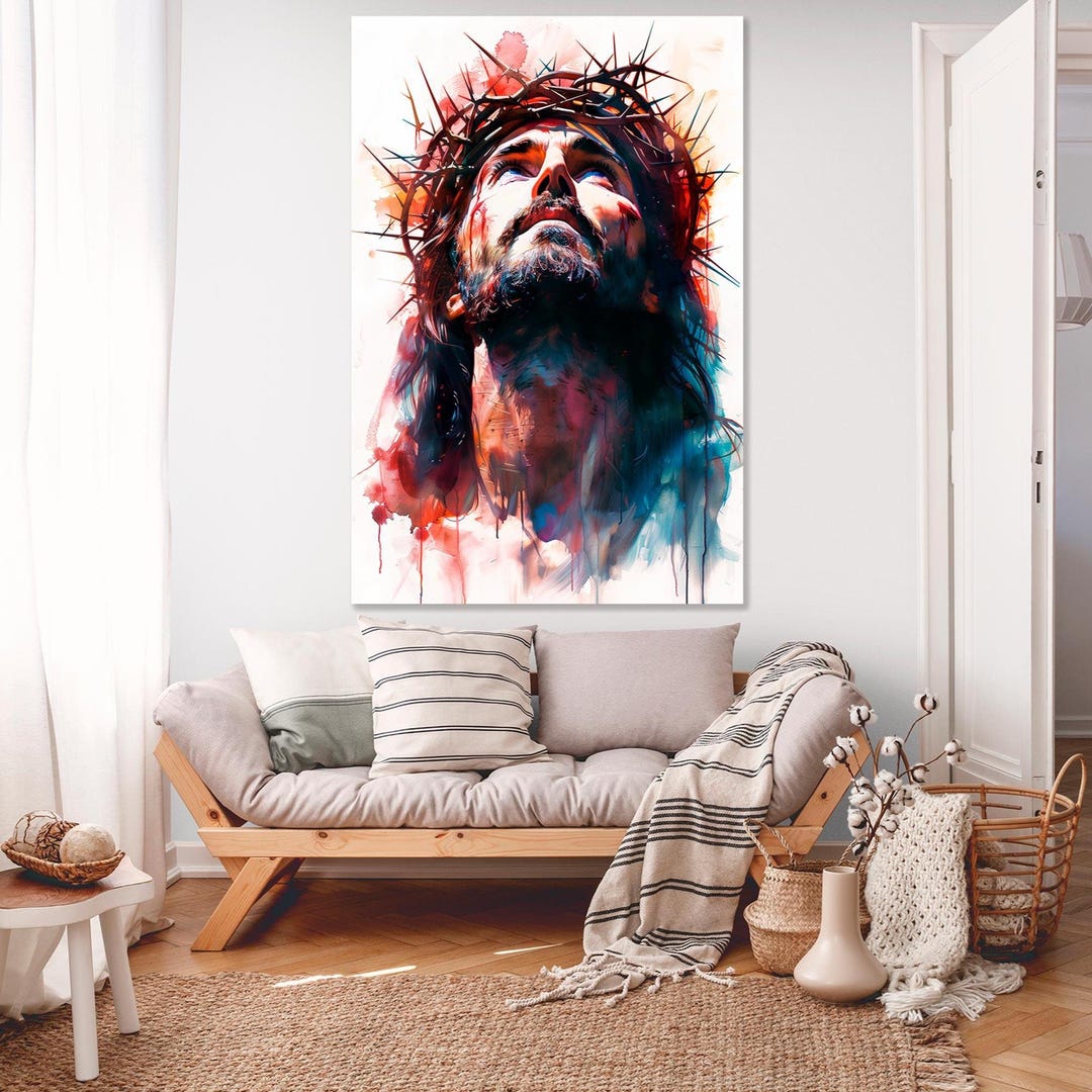 Jesus Christ Canvas Print, Christian Religious Wall Art - Etsy