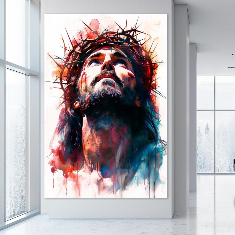 Jesus Christ Canvas Print, Christian Religious Wall Art - Etsy