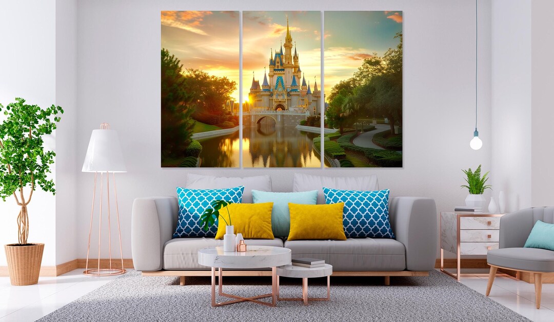 Magic Royal Castle Printable Canvas Wall Art Prints Princess Castle ...