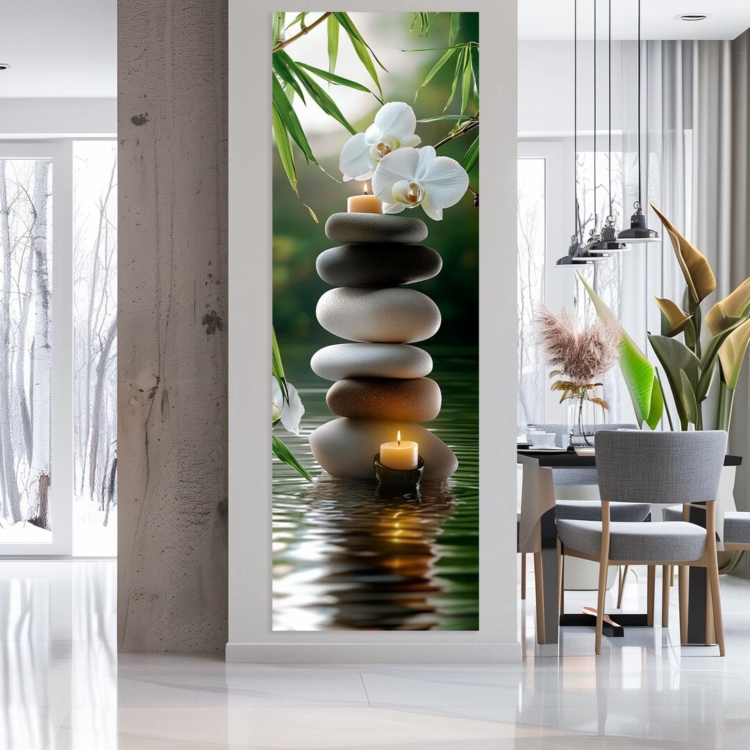 Zen Stone Canvas Print: Calming Stacking Stones Wall Art - Etsy