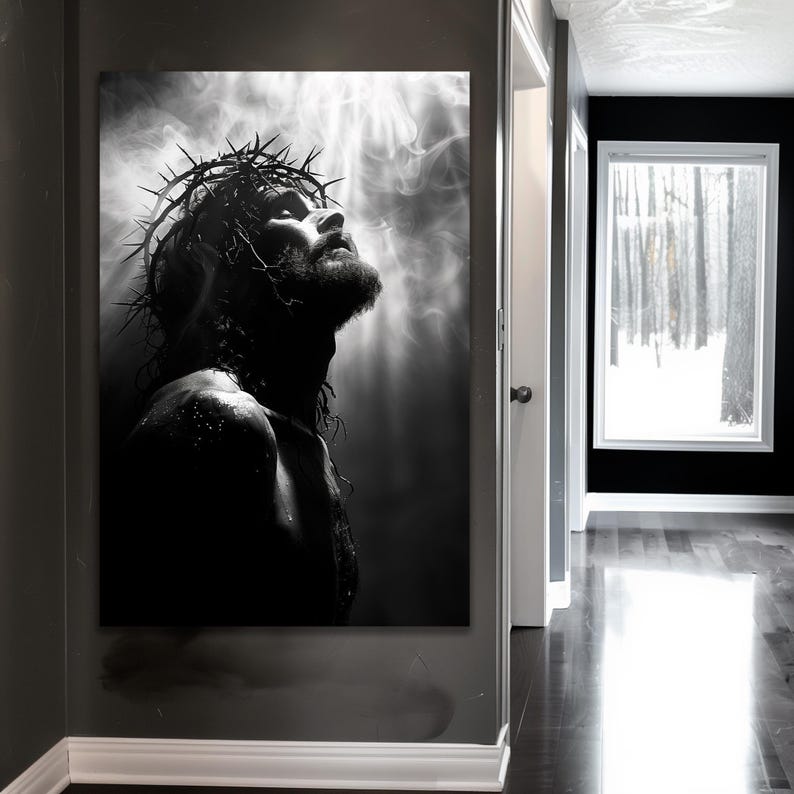 Jesus Christ Canvas Wall Art, Religious Christian Print - Etsy