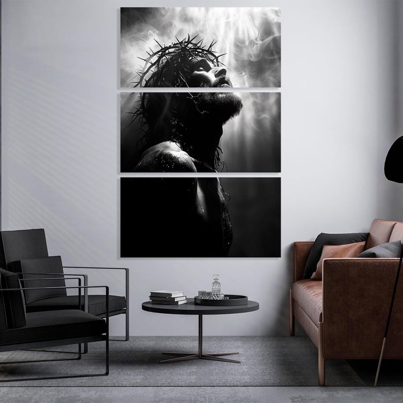 Jesus Christ Canvas Wall Art, Religious Christian Print - Etsy