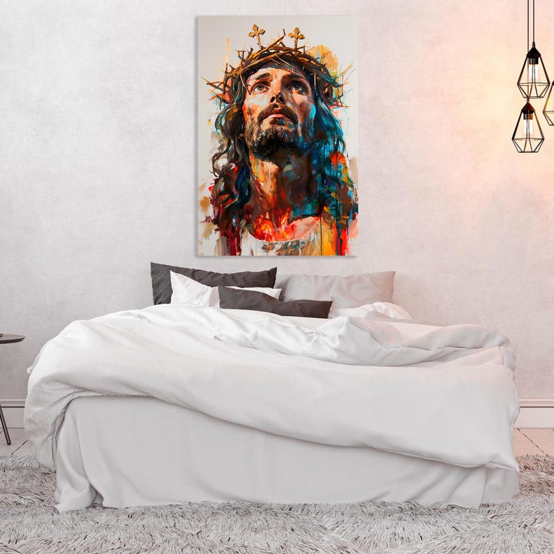 Jesus Christ Canvas Print, Religious Wall Art Decor, Christian Art - Etsy