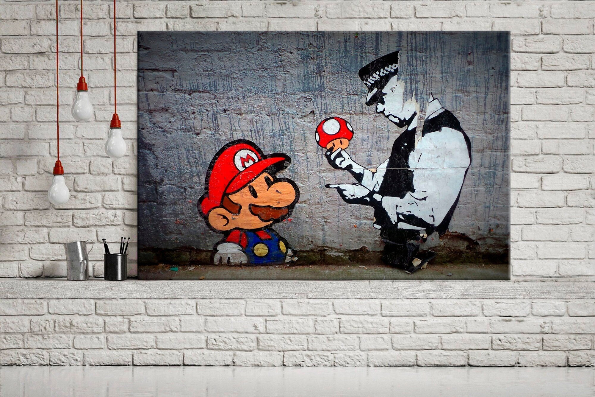 Banksy Cops - Etsy