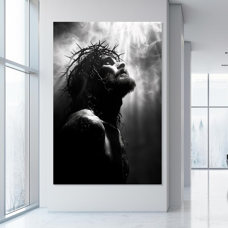 Jesus Christ Canvas Wall Art, Religious Christian Print - Etsy