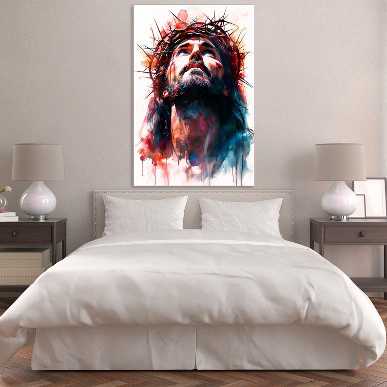 Jesus Christ Canvas Print, Christian Religious Wall Art - Etsy