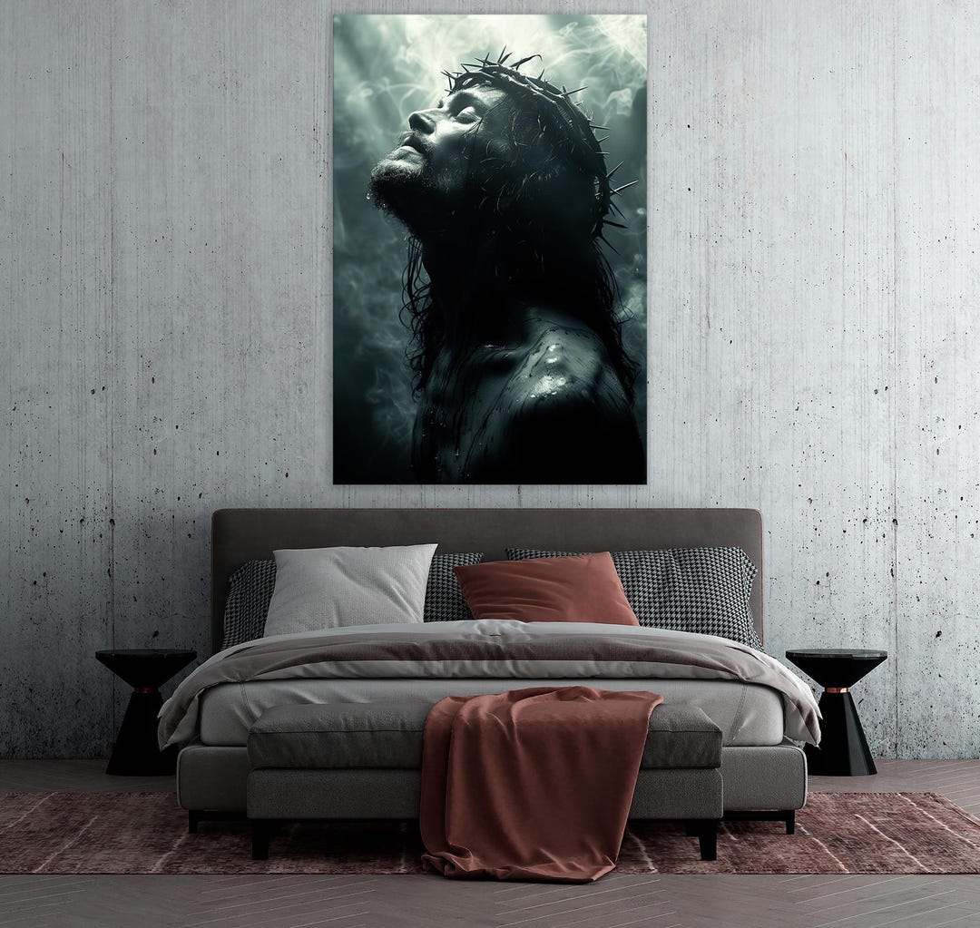 Jesus Christ Canvas Wall Art Large Religious Decor Catholic Print - Etsy