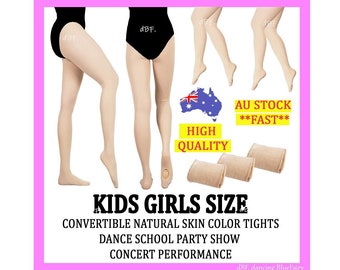 Convertible Tights Convertible Tight - Skin Colour Tight Natural Tights - Kids Size | Best High Quality