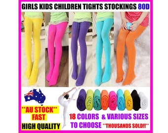 Girls Kids Children DANCE Ballet Color TIGHT TIGHTS Stockings Pantyhose Hosiery - Various Colours and Sizes Small to Extra Large