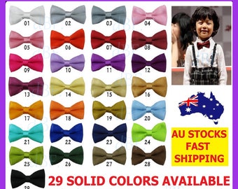 Boys Bow Ties kids bow ties pretied ties for tuxedo dance wedding party concert performance accessories - various colours & high quality