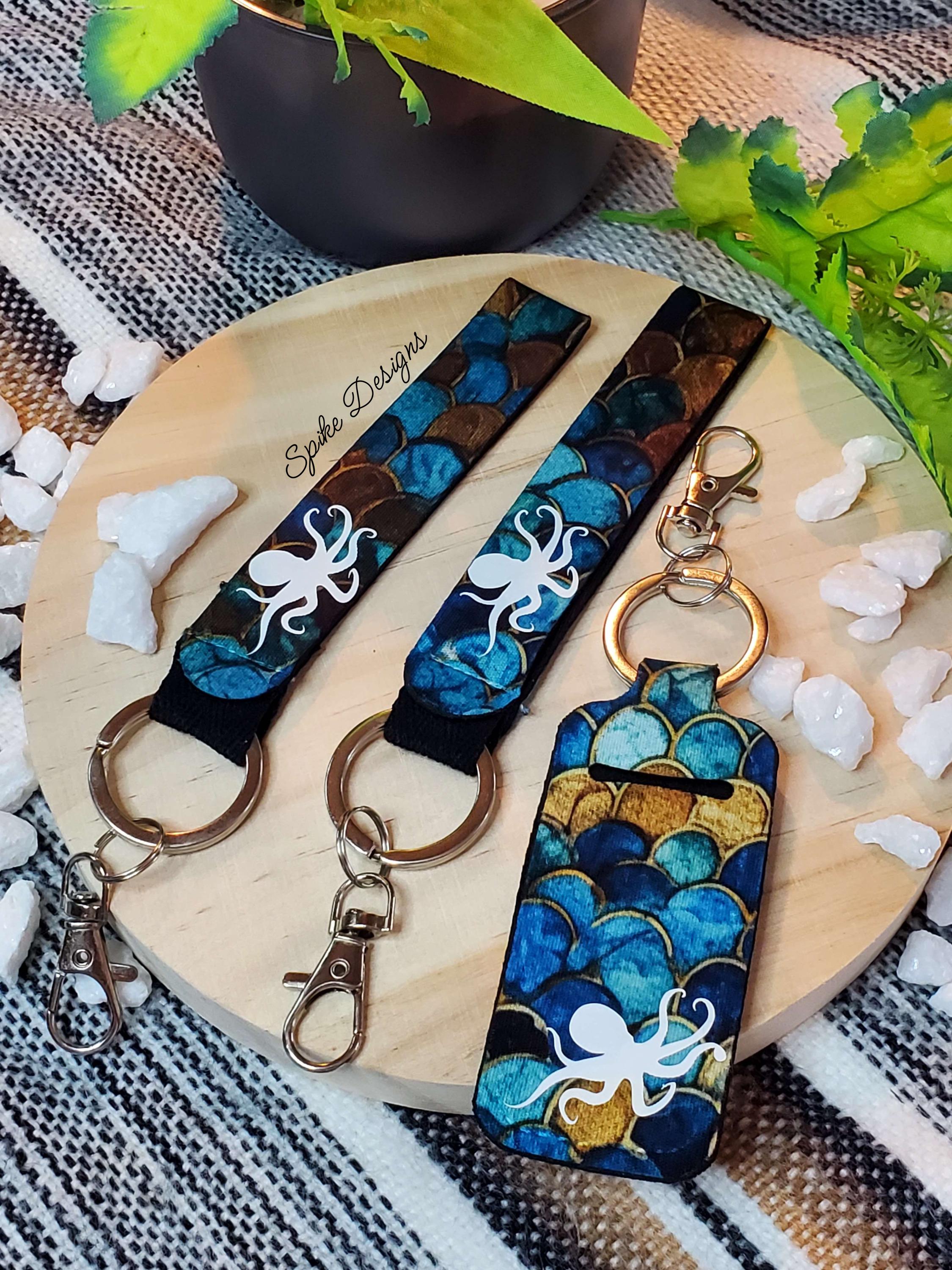 Lanyard and Wristlet Chapstick Holder Set