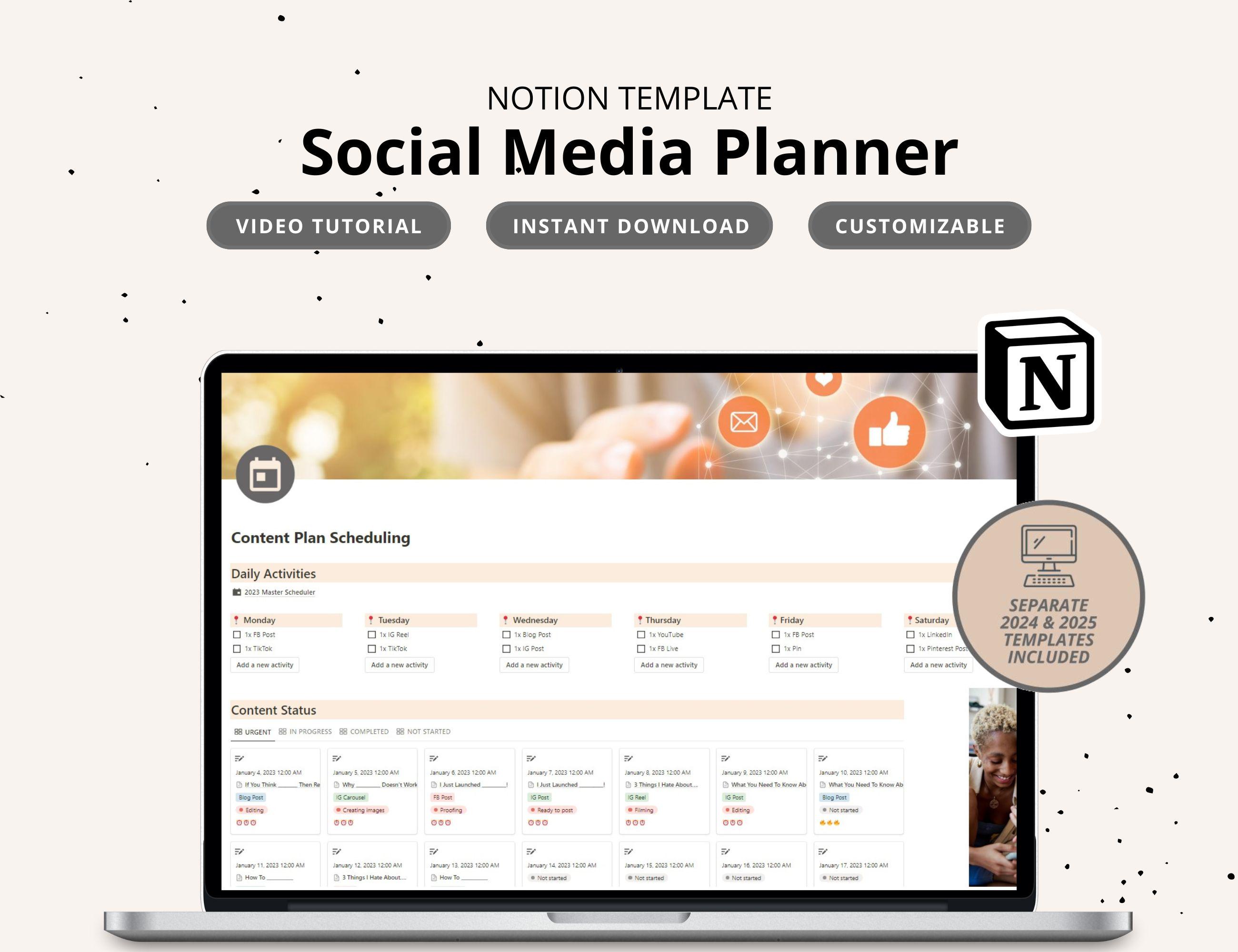 Notion Content Planner Notion Template Planner Notion Content Creator ...
