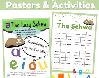 Póster y actividades de Lazy Schwa