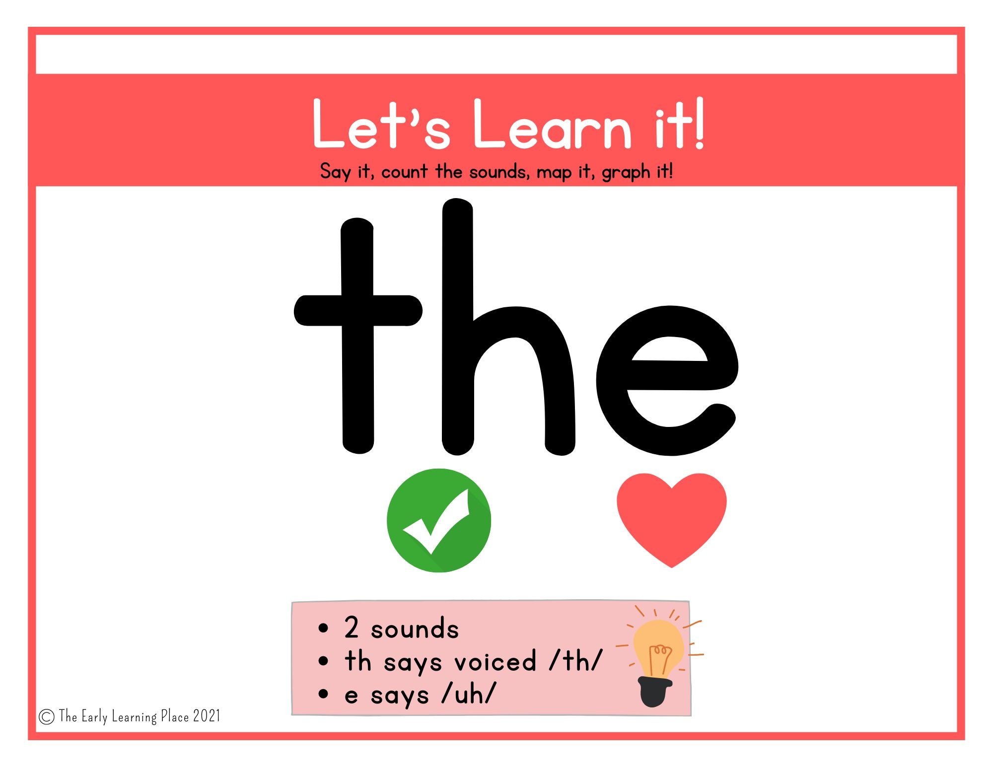 Heart Words / High-frequency Word Posters and Flashcards | Orthographic ...