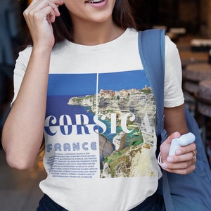 Corsica Comfort Colors® Tee Shirt, France Unisex Shirt, Corsica T-Shirt Travel Gift Souvenir, French Holiday Tee