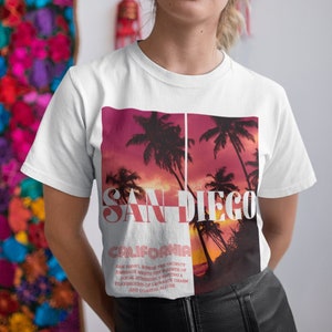 San Diego Comfort Colors Shirt, California Tshirt, California Unisex T-Shirt, Cali Travel Gifts Souvenir, San Diego Holiday Tee