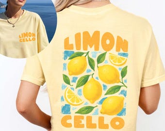 Limoncello Comfort Colors Shirt,Italy Tshirt, Italian Lemons Travel Gifts Souvenir ,La dolce Vita Unisex T-Shirt, Amalfi coast Holiday Tee