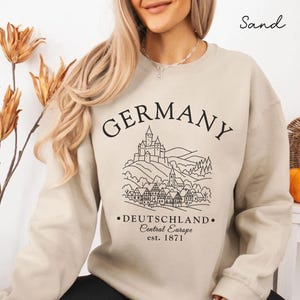Germany sweatshirt, Deutschland crewneck sweater, Germany Holiday pullover, German Travel Gift Souvenir