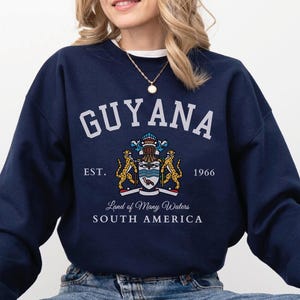 Guyana sweatshirt,Guyana Coat Of Arms Flag sweater hoodie ,Soft Cozy Guyana pullover,Unisex for men women,Guyana gift