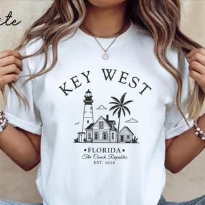 Key West Shirt, Florida Unisex T-Shirt, Florida  Tee Gift Souvenir, Florida Keys