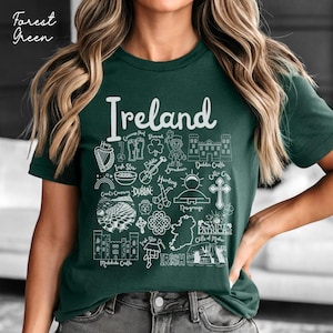 Ireland tshirt ,Ireland Landmarks Unisex tee , Irish Travel Gift Souvenir, Dublin holiday,